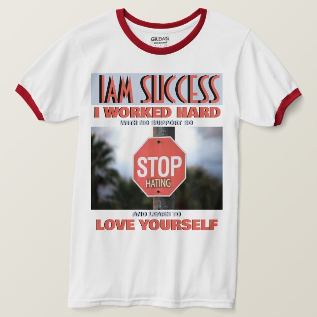 CAMISETA DEJA DE ODIAR (Anverso del diseño)