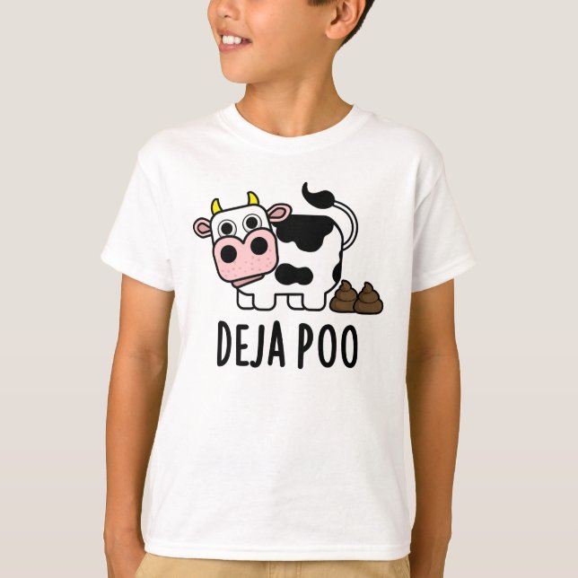 Camiseta Deja poo graciosa vaca poop poun (Anverso)