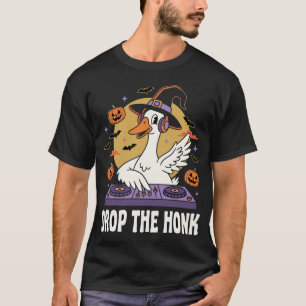 Camiseta Deja que el ganso DJ de Halloween suene