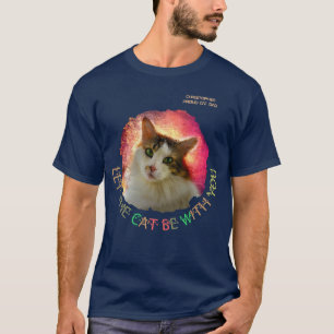 Camiseta Deja Que El Gato Esté Contigo Personalizable