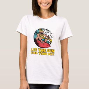 Camiseta Deja que el sol impulse tu día Energía Verde