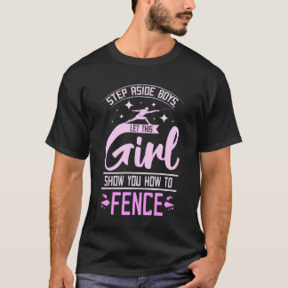 Camiseta Deja que esta chica te muestre cómo hacer una cerc