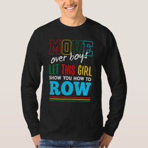 Camiseta Deja que esta chica te muestre cómo remar humor di