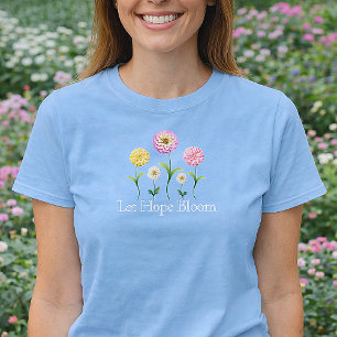 Camiseta Deja que la Esperanza Florezca Floral Pastel Prima
