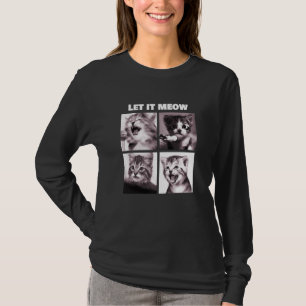 Camiseta Deja Que Los Gatos Graciosos Canten A Gatitos