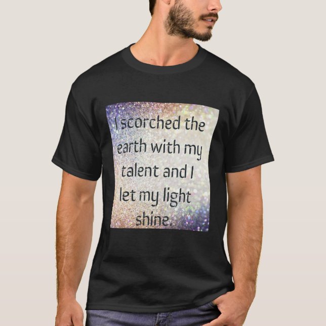 Camiseta Deja que mi luz brille (Anverso)