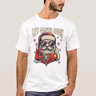 Camiseta Deja que Papá Noel Cocine Seis Siete Meme Genial N