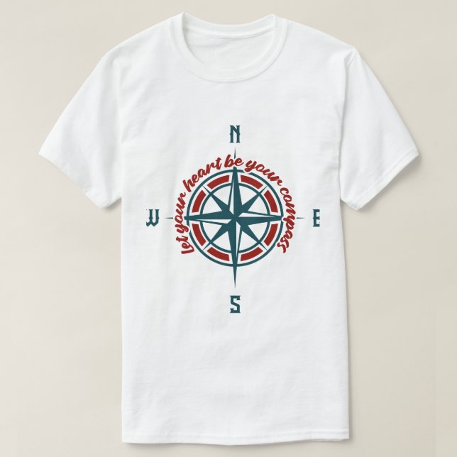 Camiseta Deja que tu corazón sea tu brújula (Diseño del anverso)