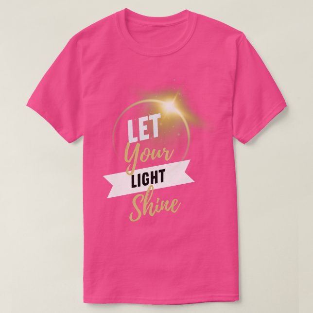 Camiseta Deja que tu luz brille Matthew 516 Biblia Verse Ch (Diseño del anverso)
