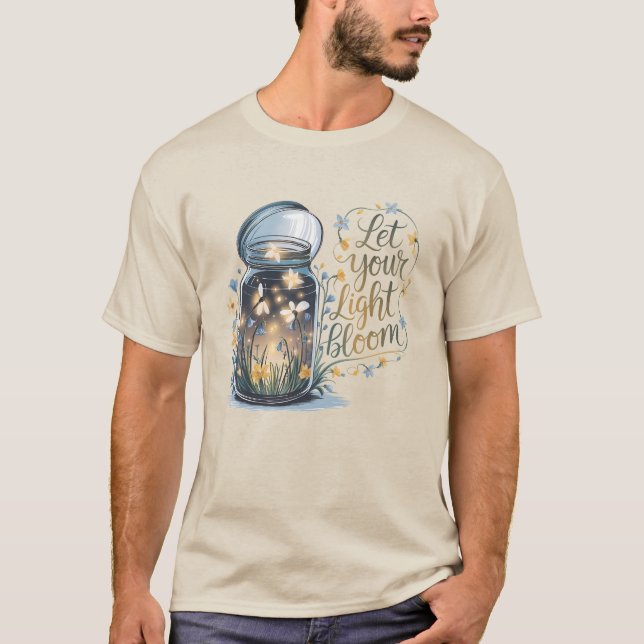 Camiseta Deja que tu luz florezca (Anverso)