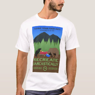 Camiseta ¡Deja Tu Comida Fuera! - Volver a crear sarcástica