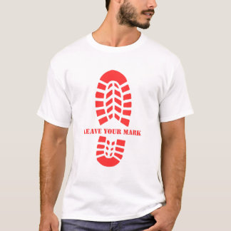 Camiseta Deja tu huella - Huella de senderismo vintageAvent