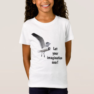 Camiseta ¡Deja volar tu imaginación!  Gaviota volando