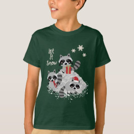 CAMISETA DEJÁIS LE NEVAR NIÑOS DE LA FAUNA DE LOS MAPACHES