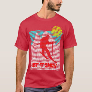 Camiseta Déjalo que nieve Skii Feo Patrón De Sudoración