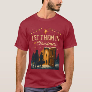 Camiseta Déjalos Entrar para Navidad Diseño