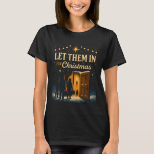 Camiseta Déjalos Entrar para Navidad Diseño