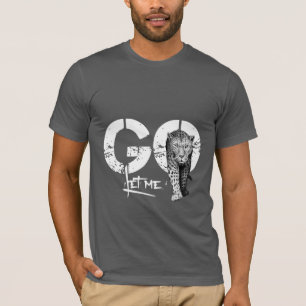 Camiseta Déjame ir a Leopard gray