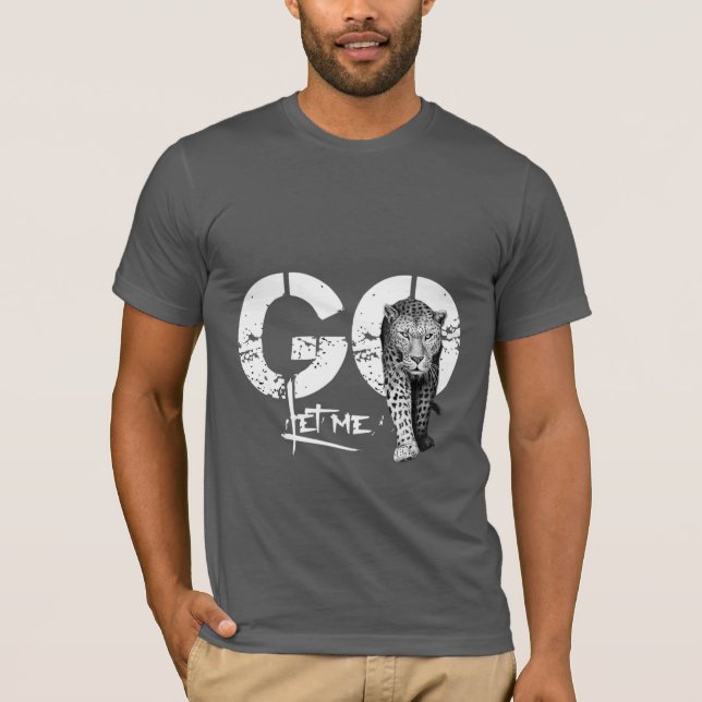 Camiseta Déjame ir a Leopard gray (Anverso)