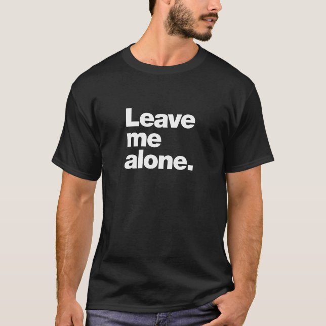 Camiseta Déjame solo (Anverso)