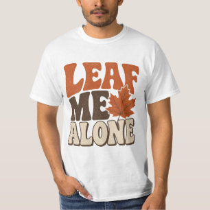 Camiseta Déjame Solo Diseño Divertido de Otoño