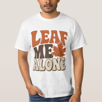 Camiseta Déjame Solo Diseño Divertido de Otoño