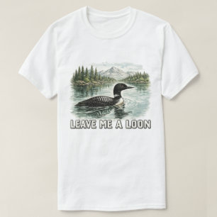 Camiseta Déjame un somorgujo Arte divertido de la naturalez