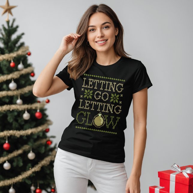 Camiseta Dejando ir, dejando un festival brillante (Subido por el creador)