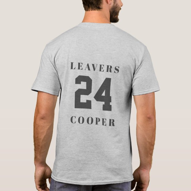 Camiseta Dejar 24 diseños anteriores con nombre personaliza (Reverso)