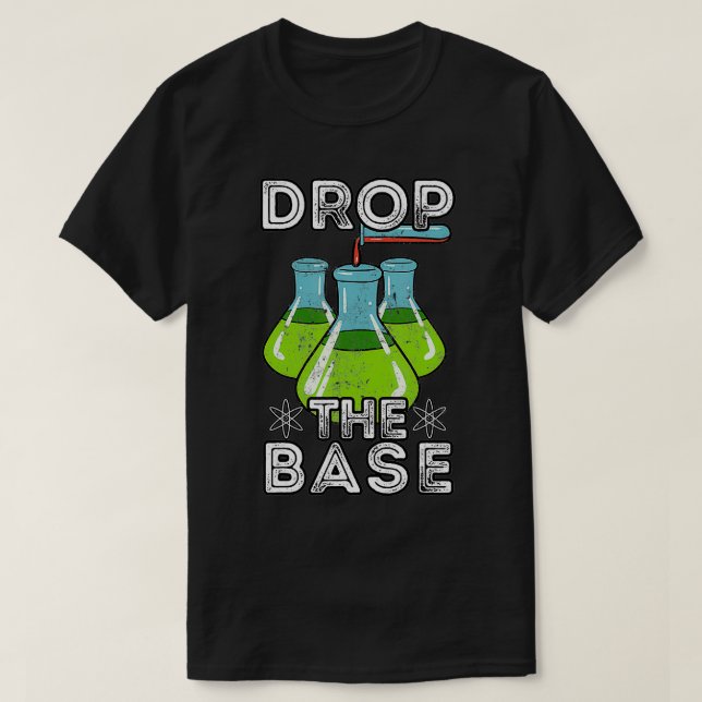 Camiseta Dejar caer el experimento de docentes de biología  (Diseño del anverso)