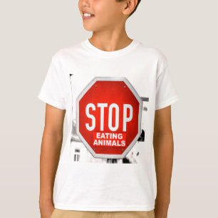 Camiseta Dejar de comer animales Vegetarianos