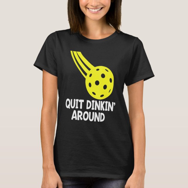 Camiseta Dejar de comer en torno a la bola de bolas (Anverso)