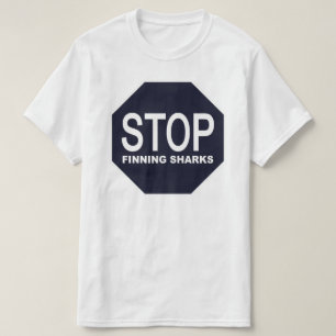 Camiseta Dejar de encontrar el Rótulo de los tiburones