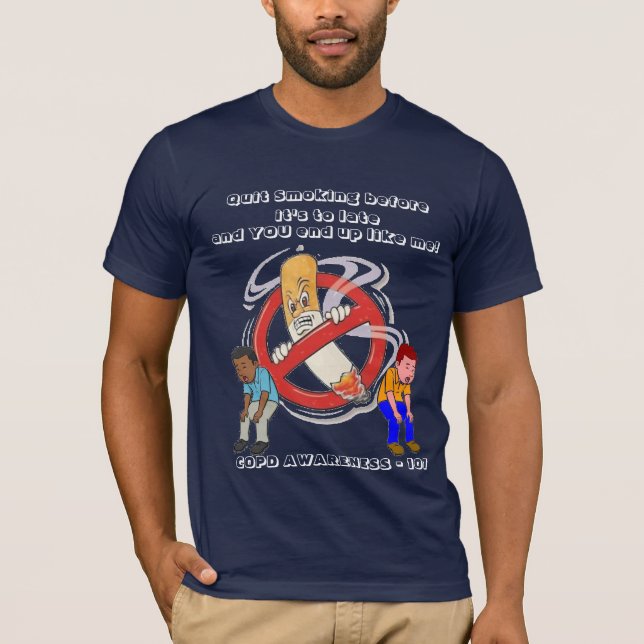 CAMISETA DEJAR DE FUMAR ANTES DE QUE LLEGUE TARDE (Anverso)