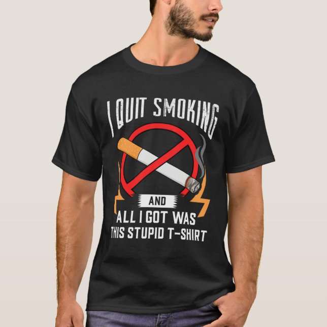Camiseta Dejar de Fumar Parar Libre de Humo (Anverso)