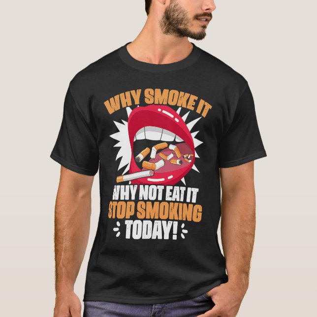 Camiseta Dejar de fumar sin tabaco Día contra el cigarrillo (Anverso)