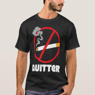 Camiseta dejar de fumar texto dejar de fumar dejar de fumar