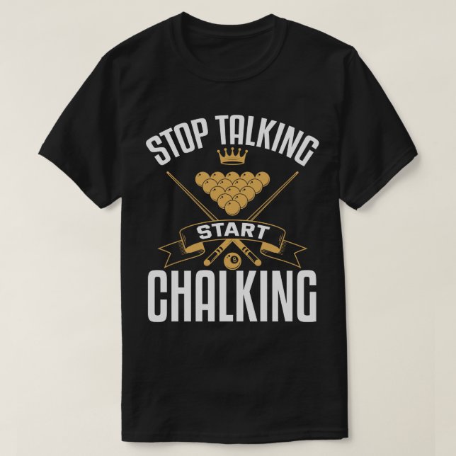 Camiseta Dejar de hablar de comenzar a marcar (Diseño del anverso)