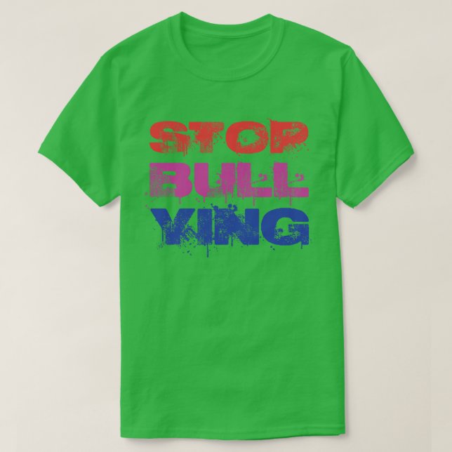Camiseta Dejar de intimidar a la tipografía de época (Diseño del anverso)
