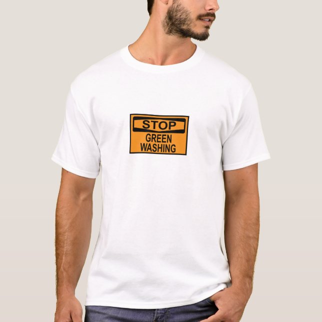 Camiseta Dejar de lavar el Rótulo (Anverso)