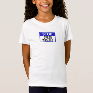 Camiseta Dejar de lavar el Rótulo