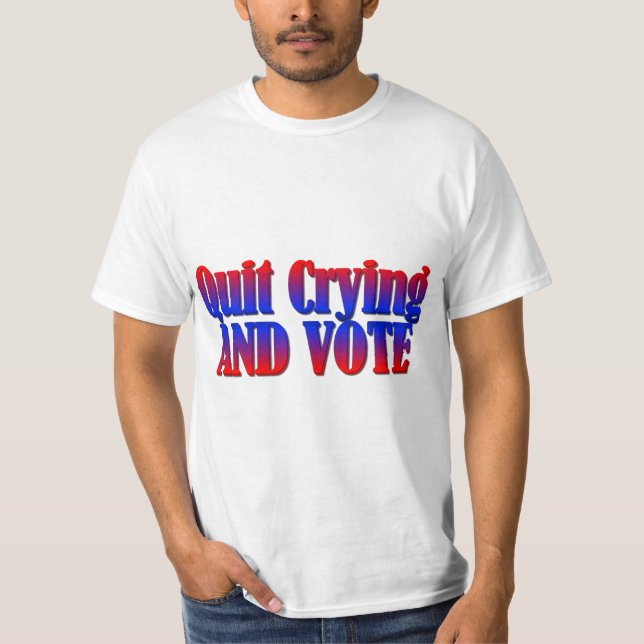 Camiseta Dejar de llorar y votar (Anverso)
