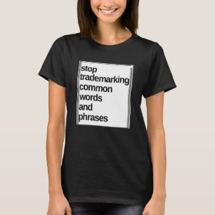 Camiseta Dejar De Marcar Palabras Y Frases Comunes