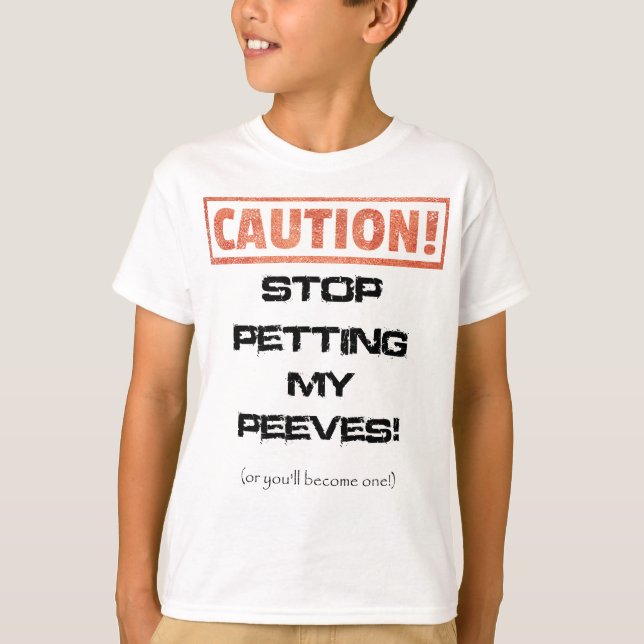 Camiseta Dejar De Matizar Mi Cita De Peeves (Anverso)