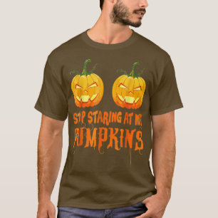 Camiseta Dejar de mirar calabazas de Halloween Disstume mie