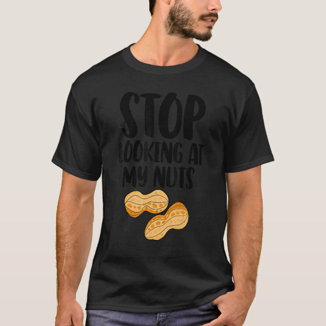 Camiseta Dejar de mirar mi revelación de género de nueces (Anverso)