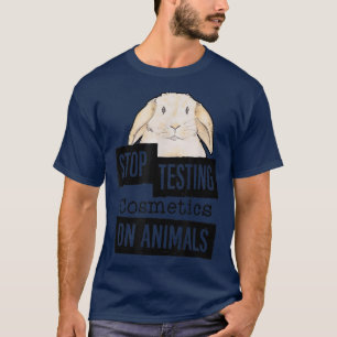 Camiseta Dejar De Probar Cosméticos En AnimalesDerechos De 