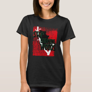 Camiseta Dejar de quemar bosques y salvar la vida de los os