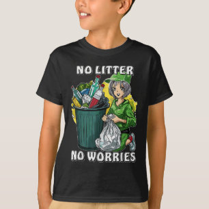 Camiseta Dejar de tirar protección de la naturaleza a favor