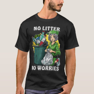 Camiseta Dejar de tirar protección de la naturaleza a favor